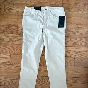 NWT Lululemon ABC Pant Slim Utilitech in Bone, 32x32